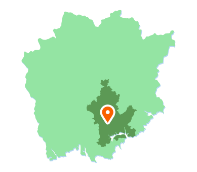 岡山市の地図