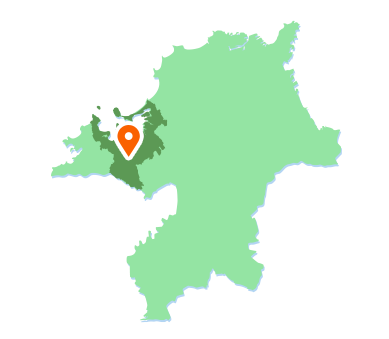 福岡市の地図